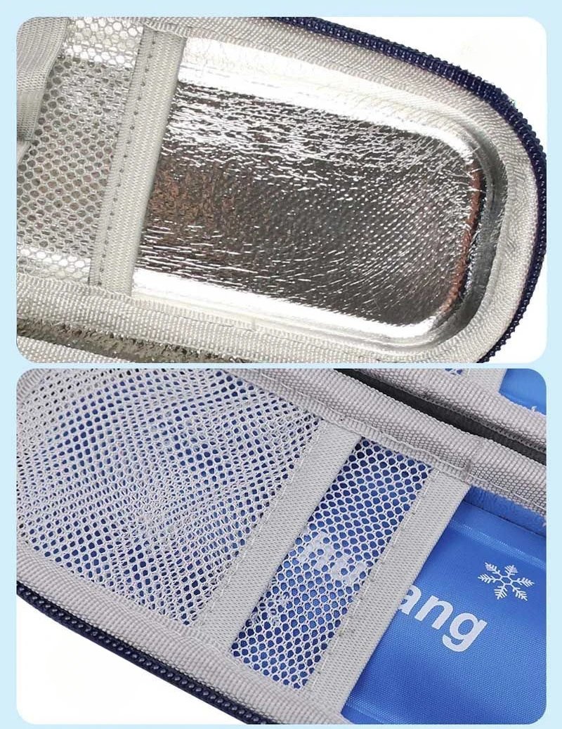 Waterproof Diabetic Pocket Pill Protector Insulin Cooling Bag Portable Travel Case Thermal Insulated Medicla Cooler without Gel