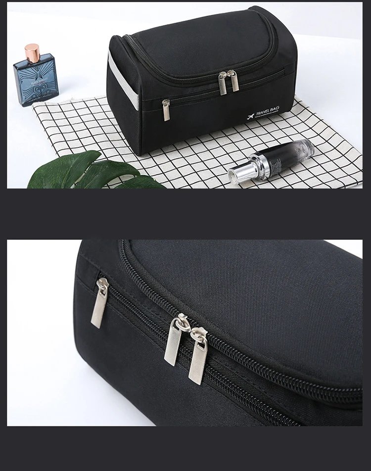 Polyester Men Business Portable Storage Bag Toiletries Organizer Women Travel Cosmetic Bag Hanging Waterproof Wash Pouch