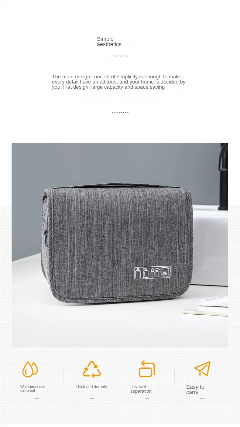High Quality Women Makeup Bags Travel Cosmetic Bag Toiletries Organizer Waterproof Storage Neceser Hanging Bathroom Wash Bag