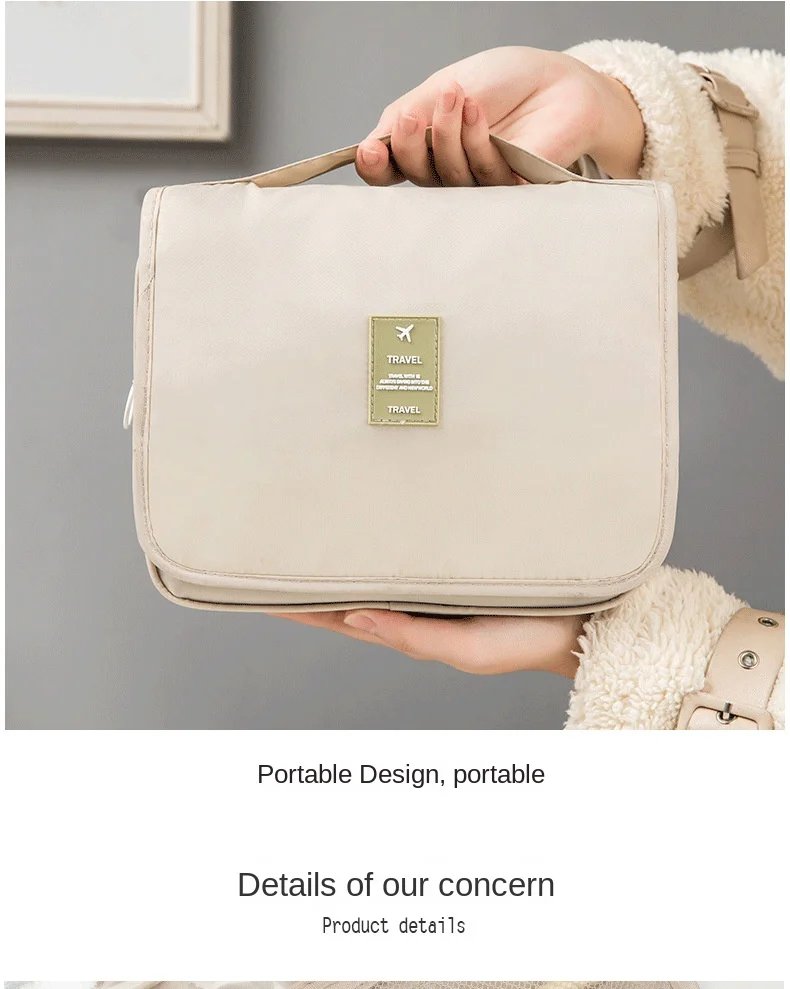 High Quality Women Makeup Bags Travel Cosmetic Bag Toiletries Organizer Waterproof Storage Neceser Hanging Bathroom Wash Bag