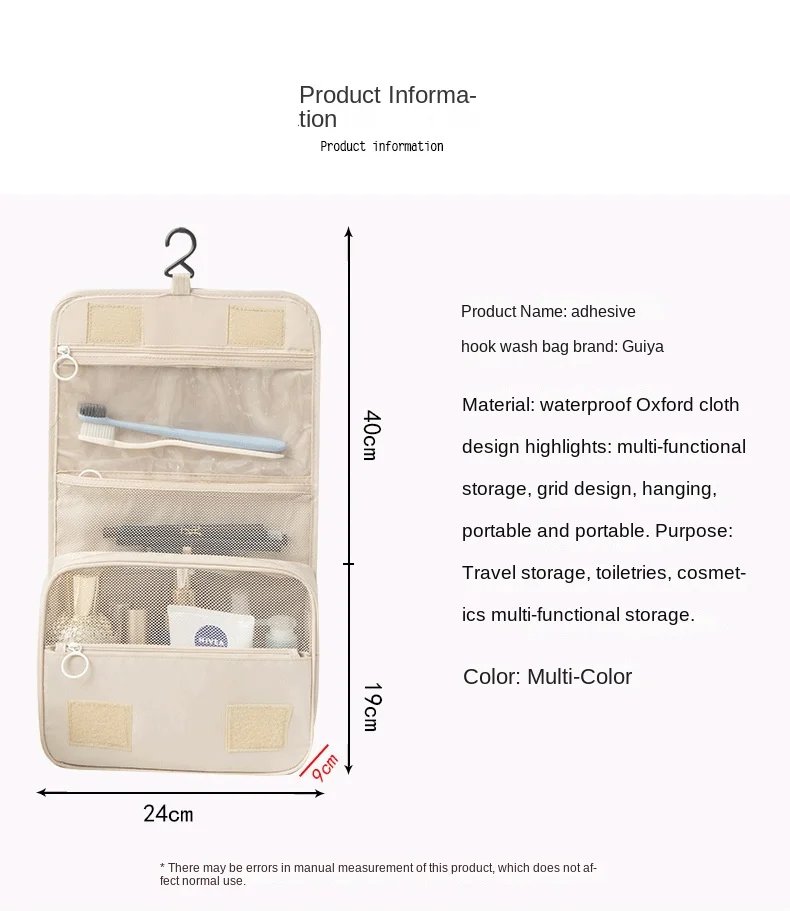 High Quality Women Makeup Bags Travel Cosmetic Bag Toiletries Organizer Waterproof Storage Neceser Hanging Bathroom Wash Bag