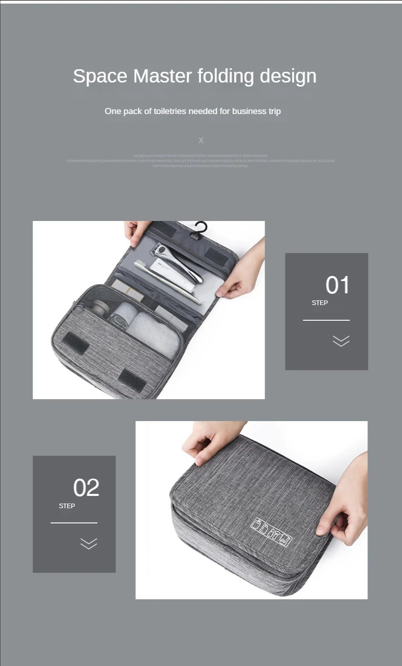 High Quality Women Makeup Bags Travel Cosmetic Bag Toiletries Organizer Waterproof Storage Neceser Hanging Bathroom Wash Bag