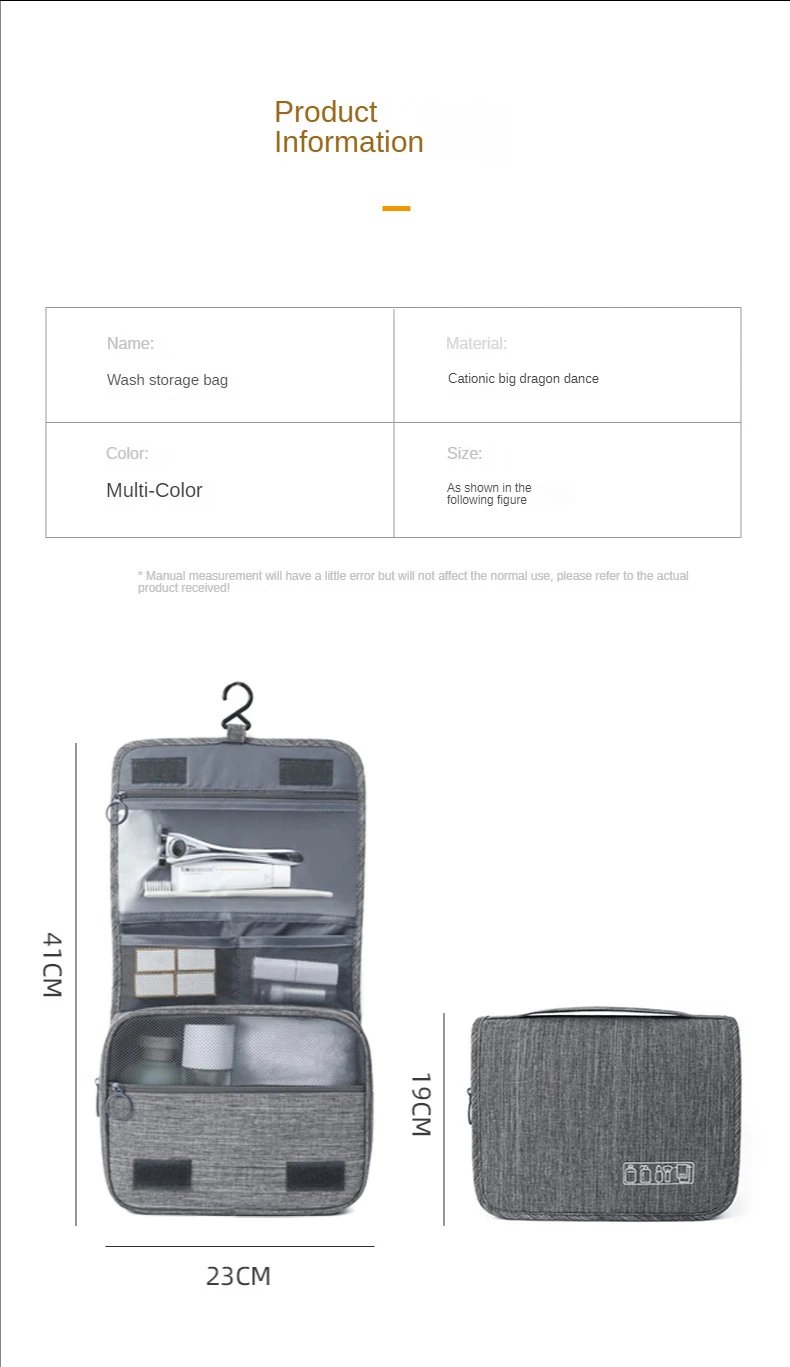 High Quality Women Makeup Bags Travel Cosmetic Bag Toiletries Organizer Waterproof Storage Neceser Hanging Bathroom Wash Bag