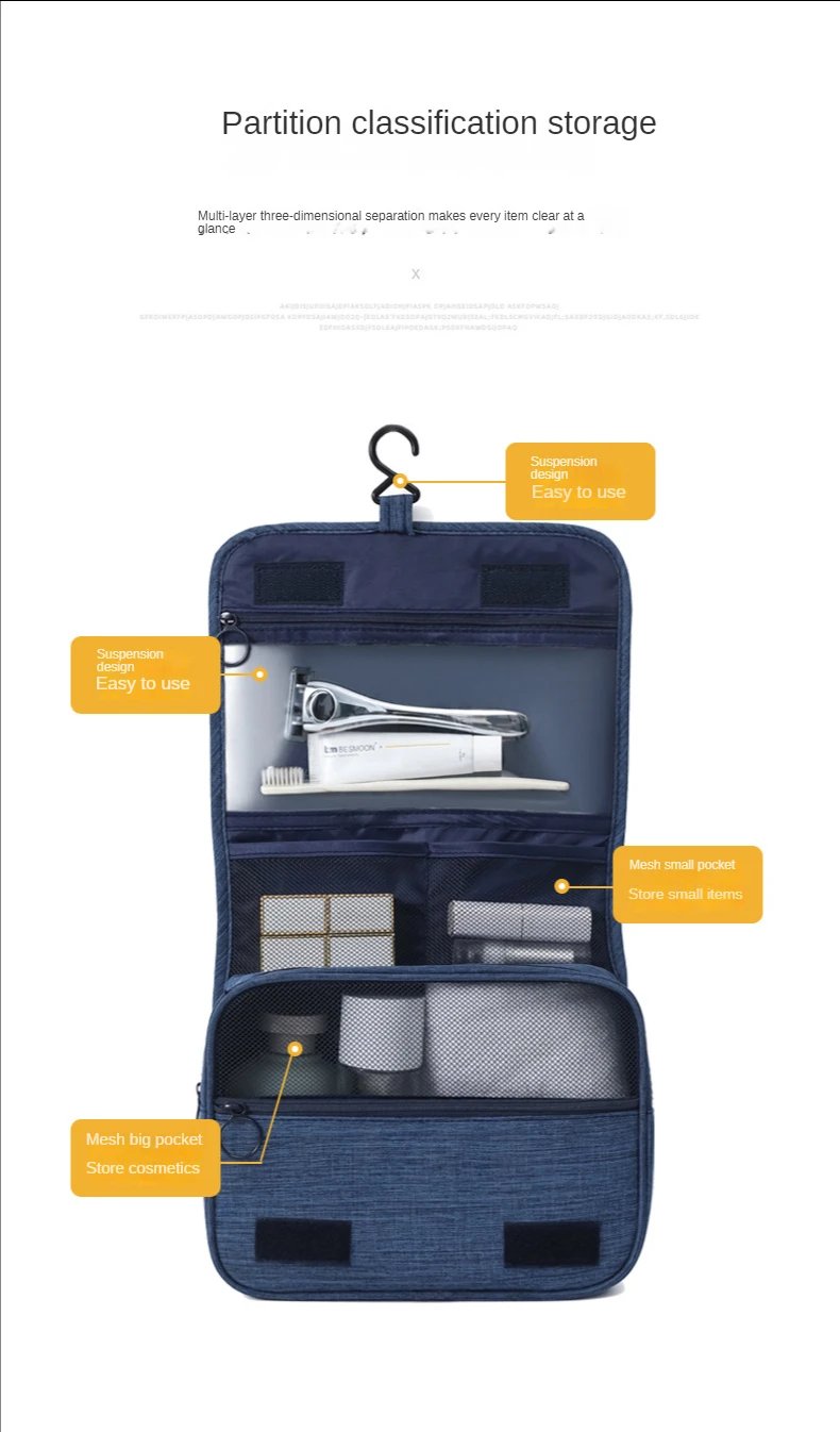 High Quality Women Makeup Bags Travel Cosmetic Bag Toiletries Organizer Waterproof Storage Neceser Hanging Bathroom Wash Bag