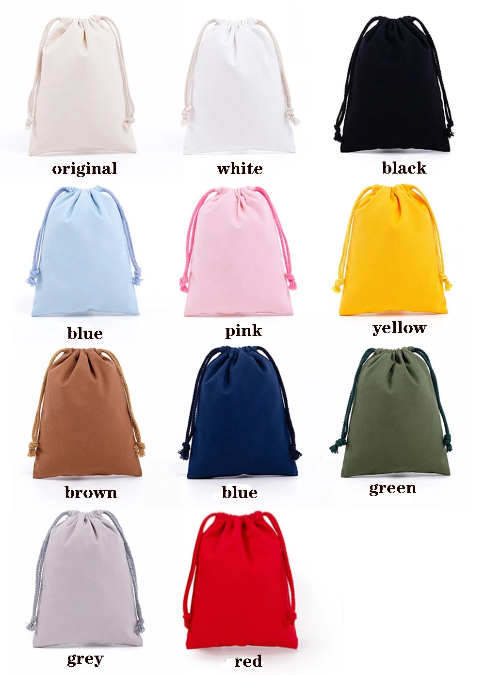 Drawstring bag Cotton Storage organizer Tote Portable Handbags Grocery Shopping Shoulder bags Canvas foldable Travel Storage Bag