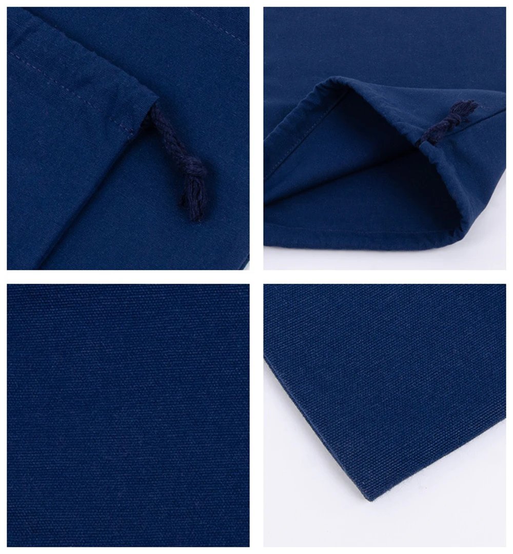 Drawstring bag Cotton Storage organizer Tote Portable Handbags Grocery Shopping Shoulder bags Canvas foldable Travel Storage Bag