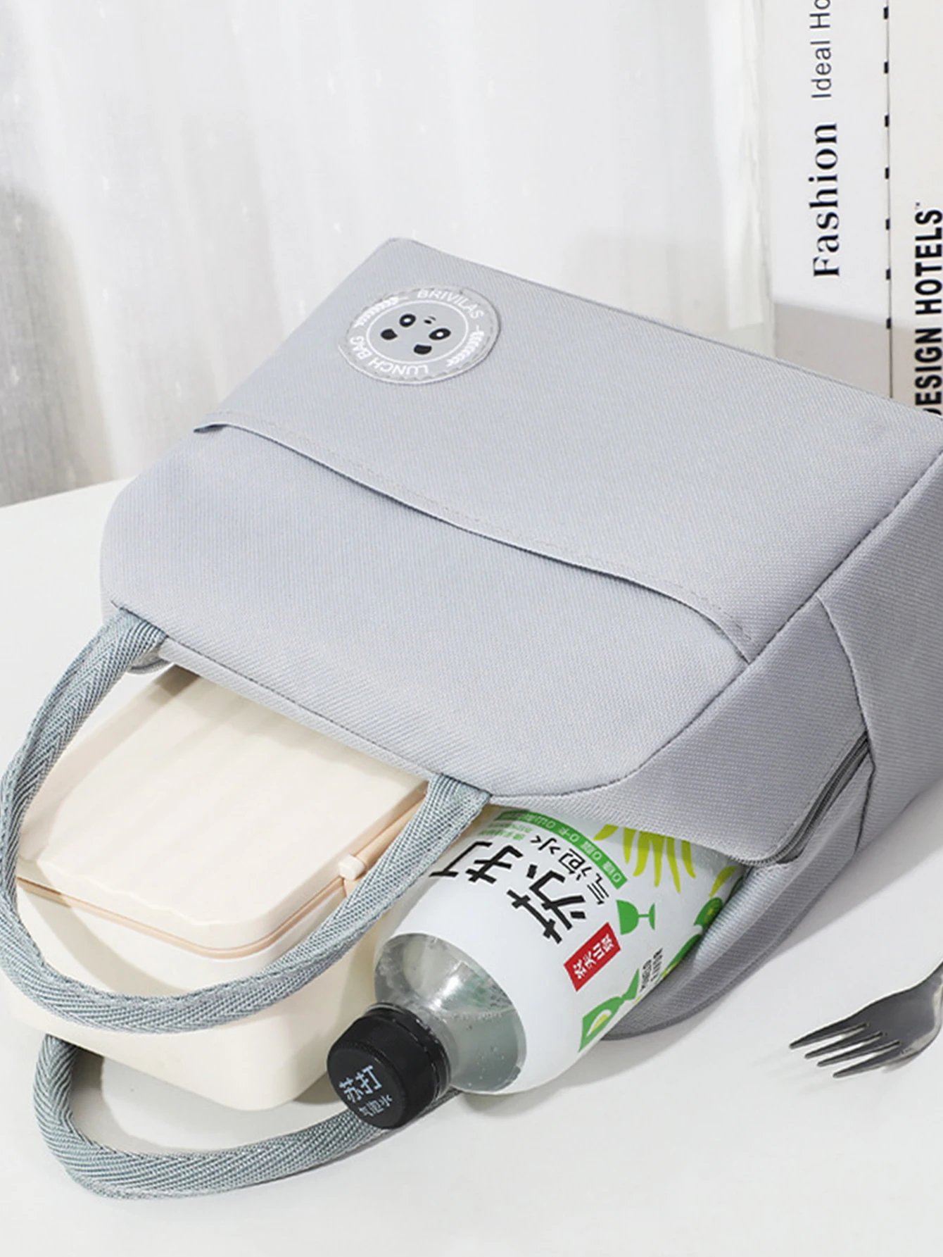 Bento Bag Bear Label 600D Oxford Cloth Thickened Aluminum Foil Insulation Waterproof Durable Lightweight Lunch Box