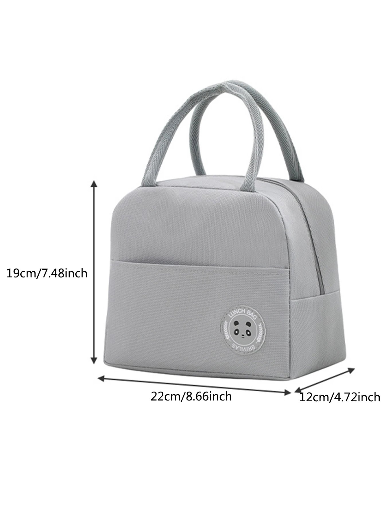 Bento Bag Bear Label 600D Oxford Cloth Thickened Aluminum Foil Insulation Waterproof Durable Lightweight Lunch Box