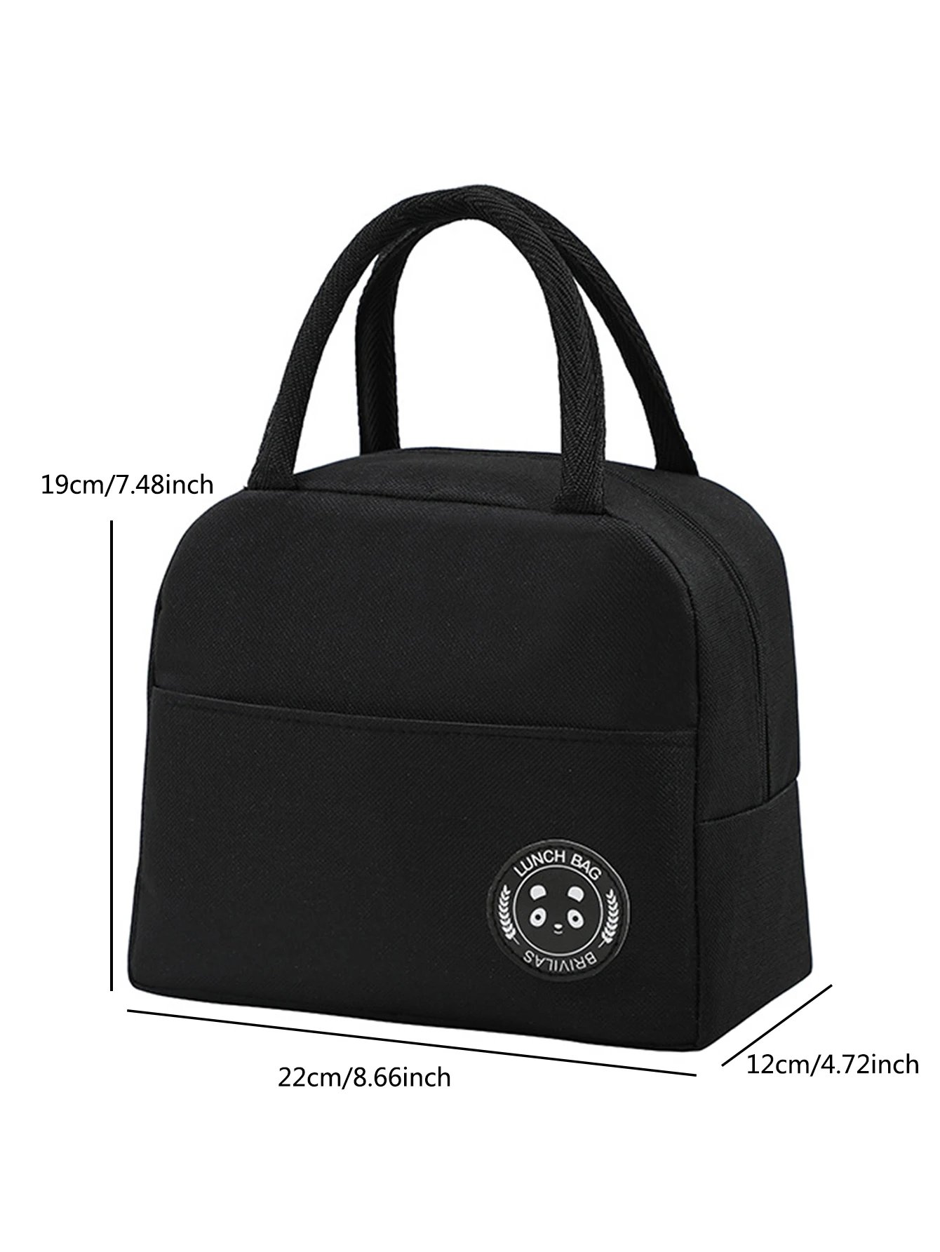 Bento Bag Bear Label 600D Oxford Cloth Thickened Aluminum Foil Insulation Waterproof Durable Lightweight Lunch Box