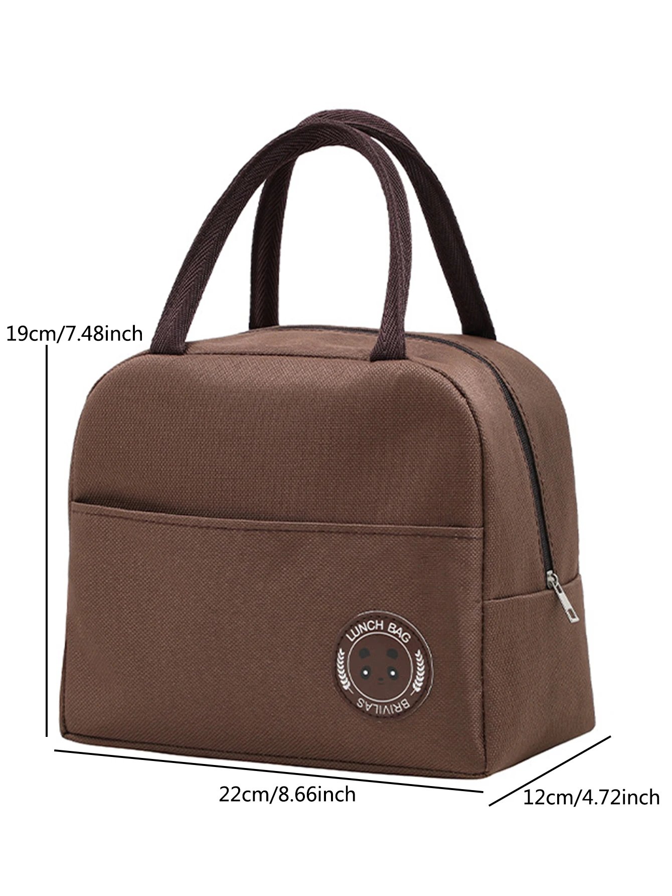 Bento Bag Bear Label 600D Oxford Cloth Thickened Aluminum Foil Insulation Waterproof Durable Lightweight Lunch Box