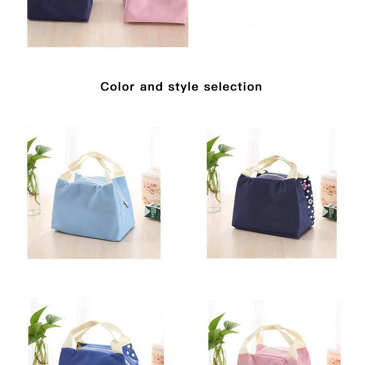 Disney Stitch Cartoon Lunch Bag Thicked Waterproof Canvas Lunch Box Bags for Boys Girls Cute Bento Bag Food Thermal Bag