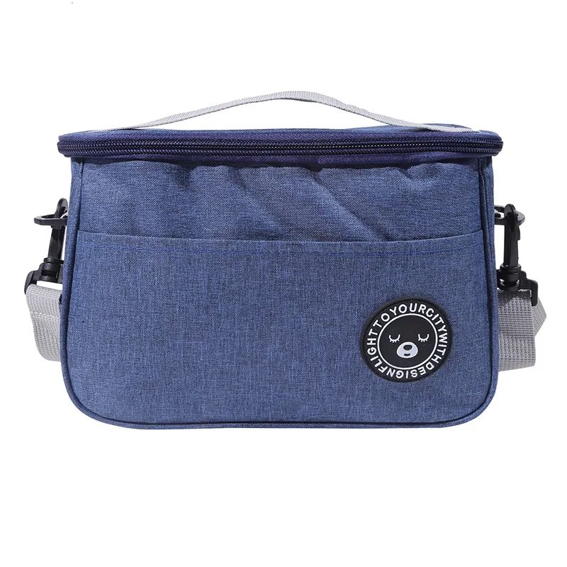 Insulated Lunch Box Men Women Travel Portable Camping Picnic Bag Cold Food Cooler Thermal Bag Kids Insulated Case With Strap 1