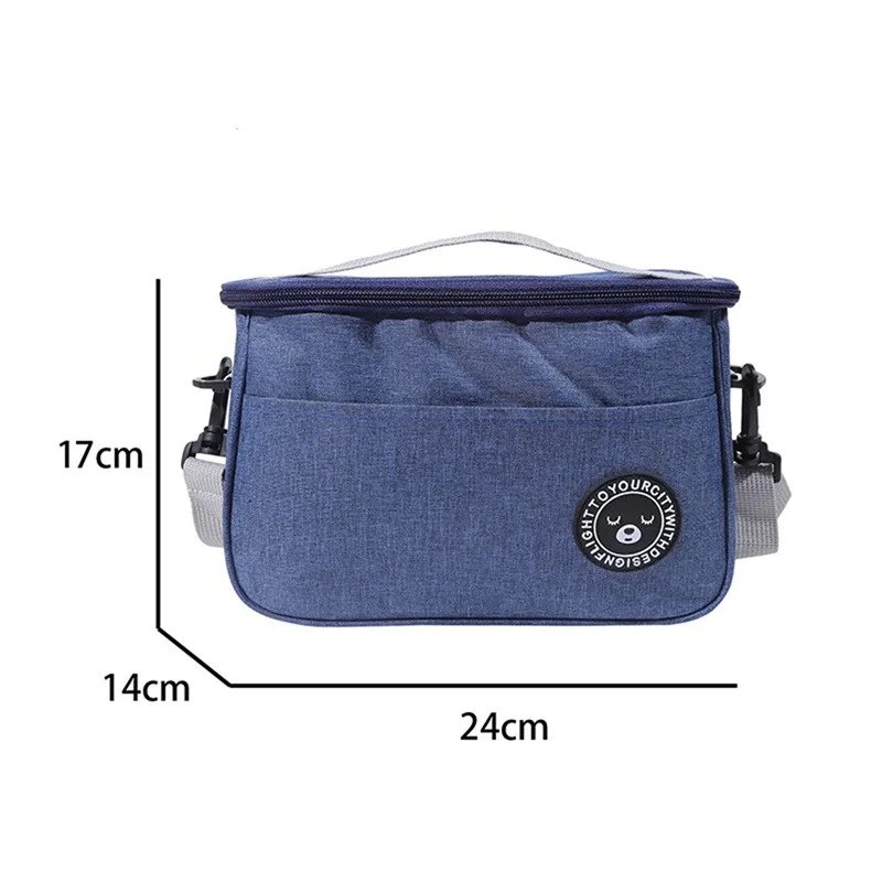 Insulated Lunch Box Men Women Travel Portable Camping Picnic Bag Cold Food Cooler Thermal Bag Kids Insulated Case With Strap 1
