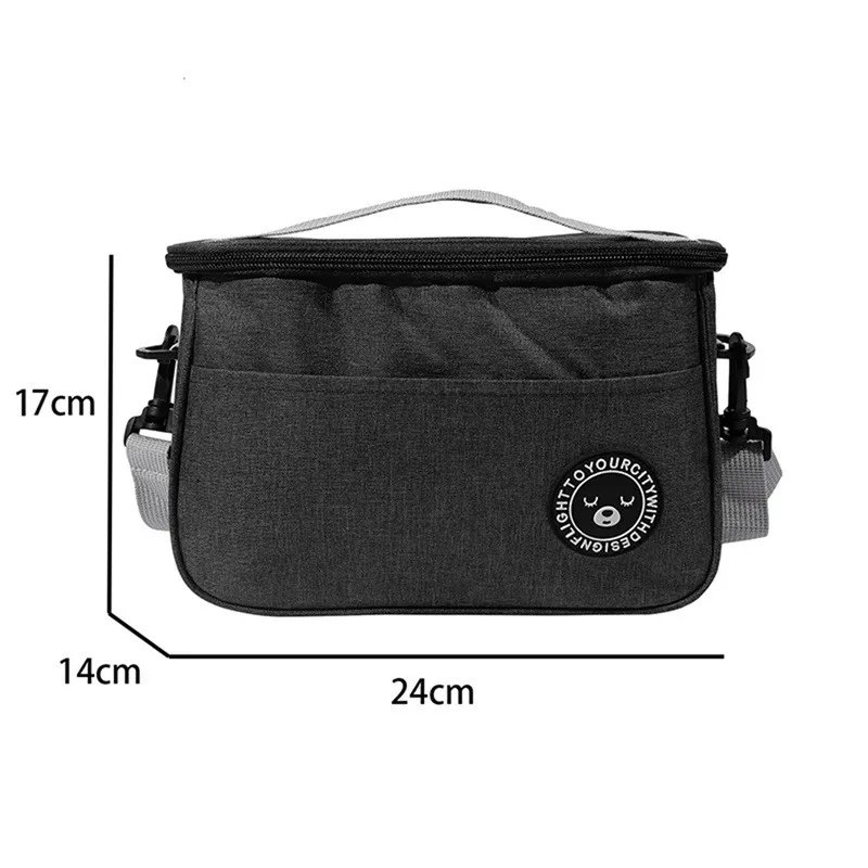 Insulated Lunch Box Men Women Travel Portable Camping Picnic Bag Cold Food Cooler Thermal Bag Kids Insulated Case With Strap 1