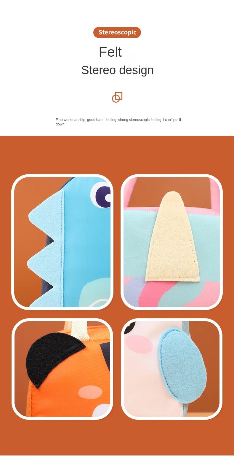 Cartoon Children's Lunch Bag Thermal Insulation Aluminum Film High Quality Waterproof Oxford Cloth Portable Lunch Bags Tote New