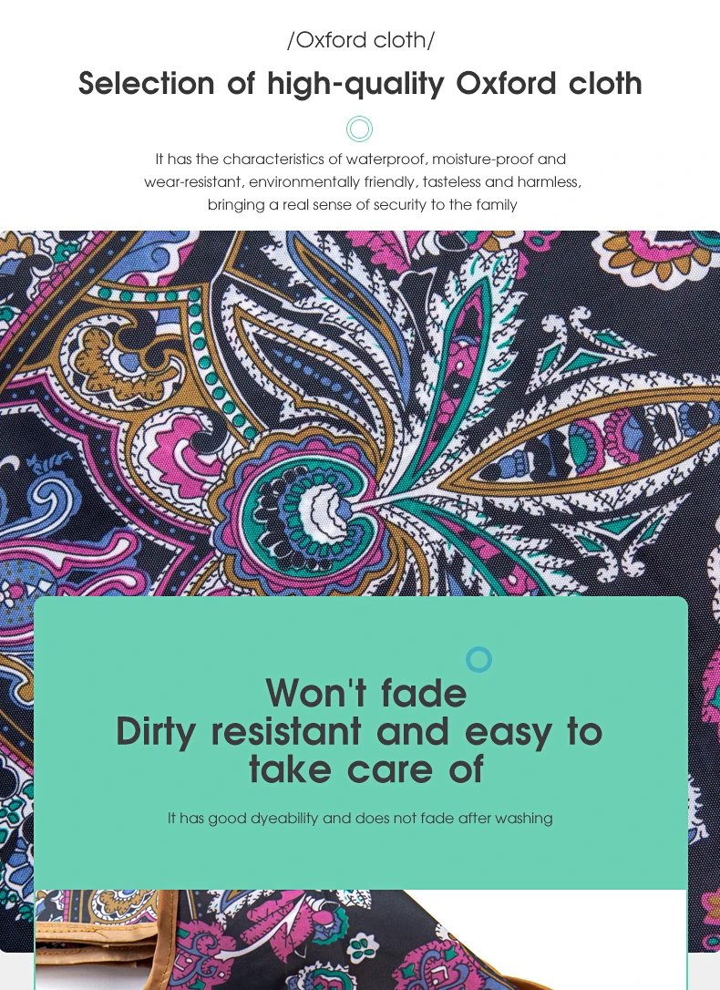 BIG Eco-Friendly Folding Shopping Bag Reusable Portable Shoulder Handbag for Travel Grocery Fashion Pocket Tote