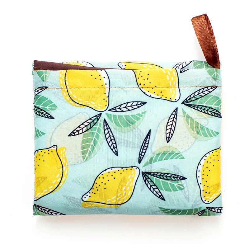 BIG Eco-Friendly Folding Shopping Bag Reusable Portable Shoulder Handbag for Travel Grocery Fashion Pocket Tote