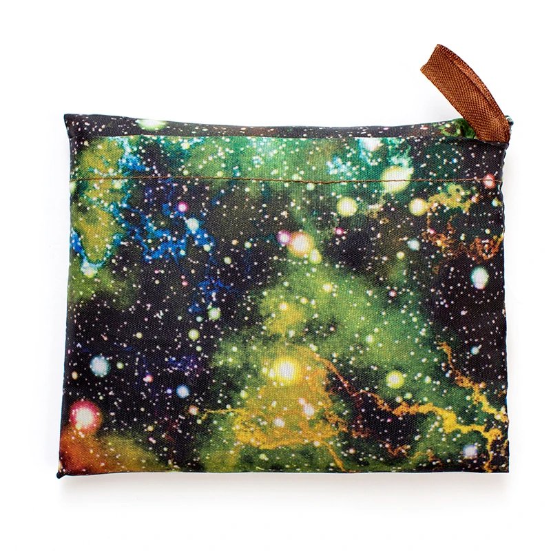 BIG Eco-Friendly Folding Shopping Bag Reusable Portable Shoulder Handbag for Travel Grocery Fashion Pocket Tote