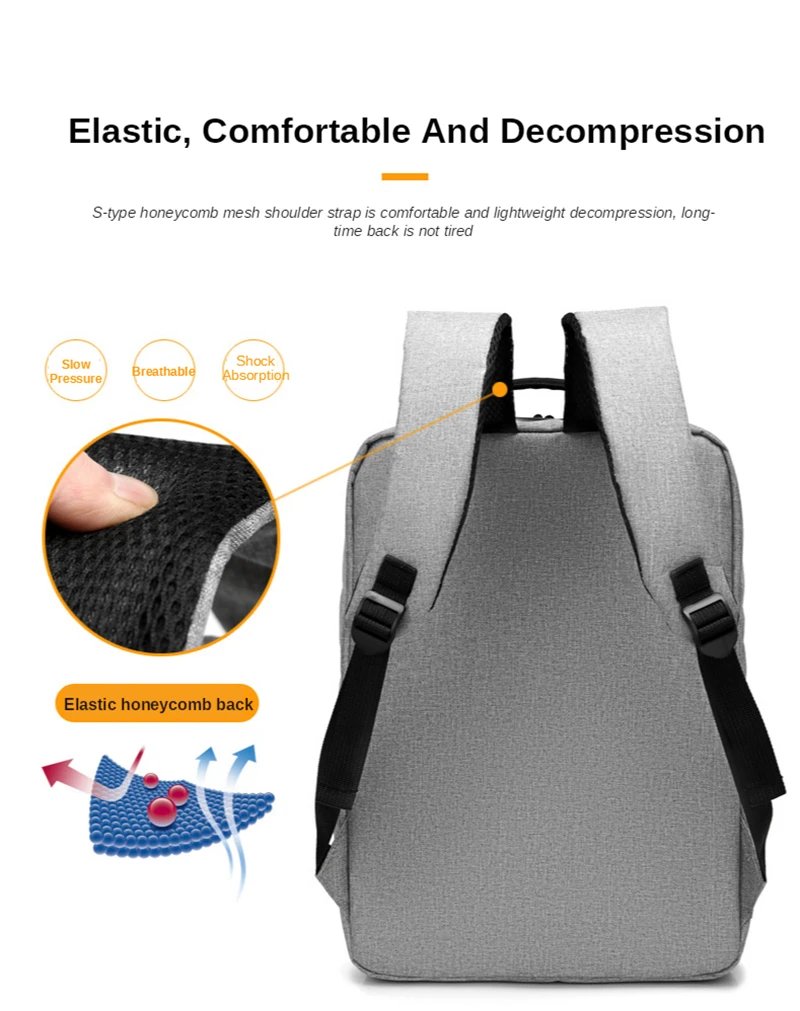 15.6 Inch Laptop Men Backpack Nylon Travel Male Laptop Backpack Usb Charging Computer School Backpacks Waterproof Bag for Men
