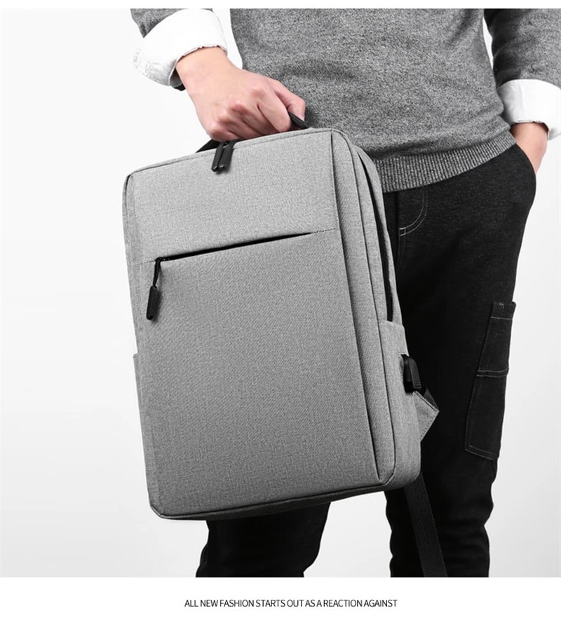 15.6 Inch Laptop Men Backpack Nylon Travel Male Laptop Backpack Usb Charging Computer School Backpacks Waterproof Bag for Men