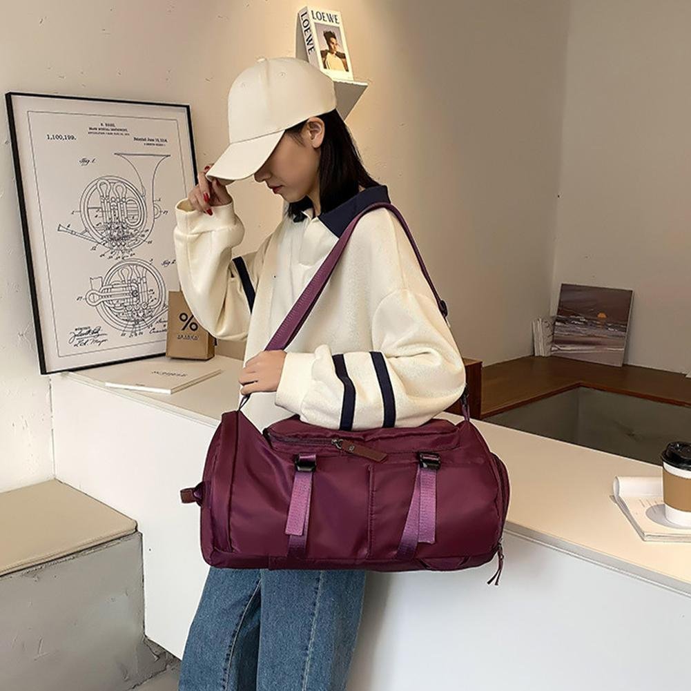 Large Capacity Storage Bag Travel Bag Tote Carry On Duffel Luggage Waterproof Backpack Handbag Oxford Shoulder Women