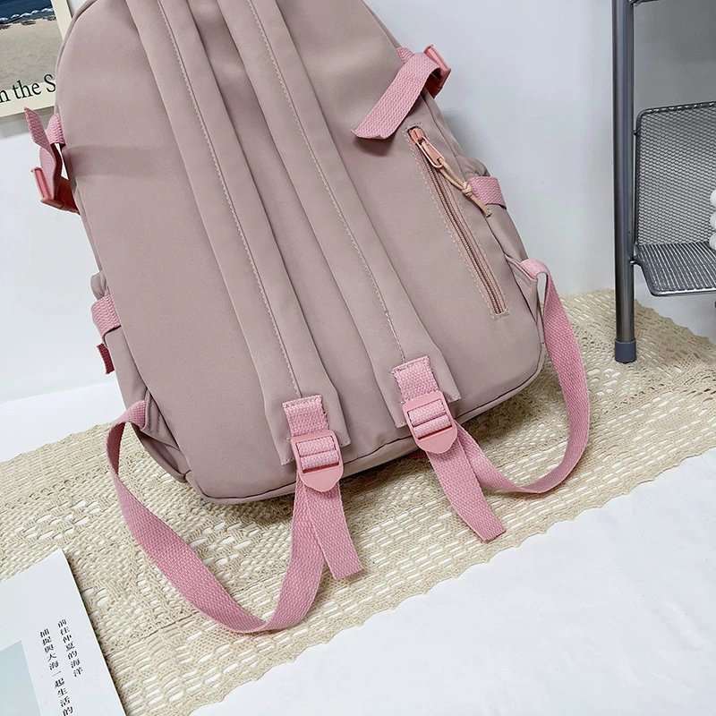Cute Women Backpacks Waterproof Multi-Pocket Nylon School Backpack for Student Female Girls Kawaii Laptop Book Pack Mochilas