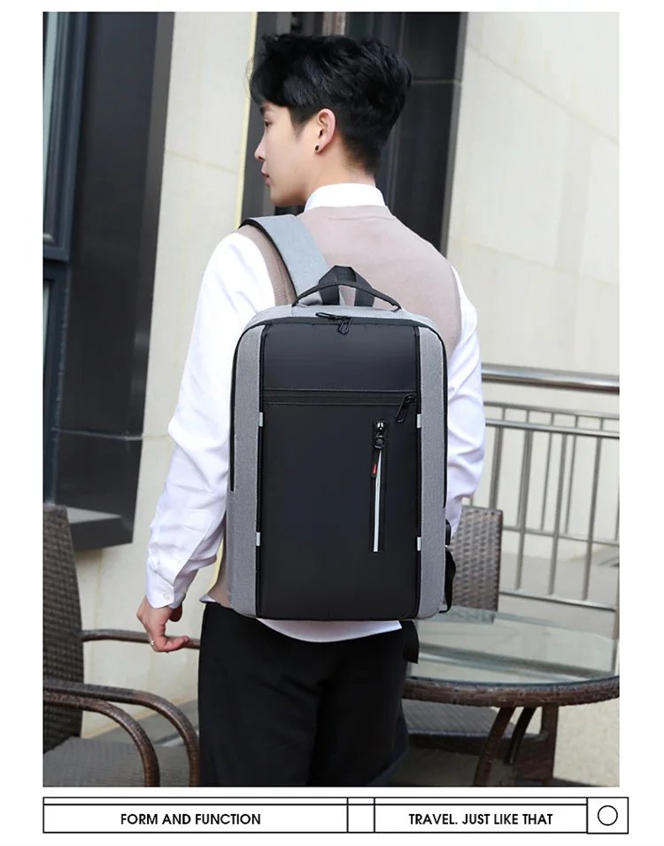 Waterproof Business Backpack Men USB School Backpacks 15.6 Inch Laptop Backpack Large Capacity Bagpacks for Men Back Pack Bags