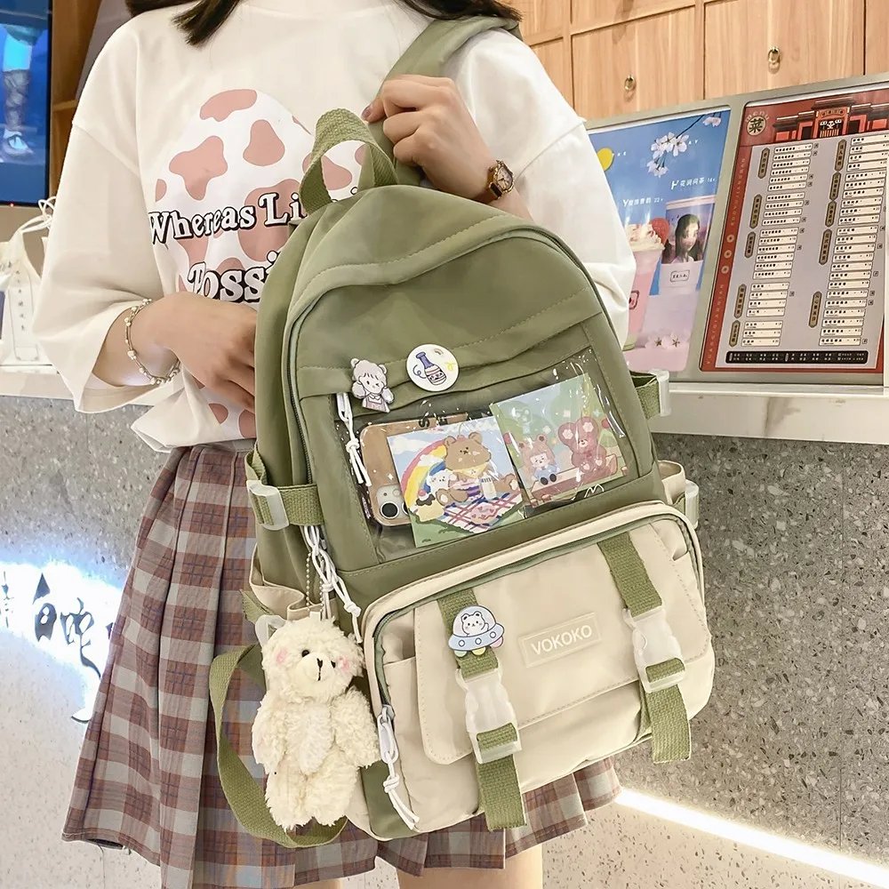 Women Backpack Waterproof School Bag For Teenager Girl Student Bookbag Laptop Rucksack Cute Female Travel Bagpack Mochila