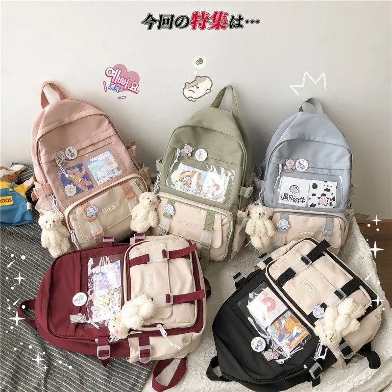 Women Backpack Waterproof School Bag For Teenager Girl Student Bookbag Laptop Rucksack Cute Female Travel Bagpack Mochila