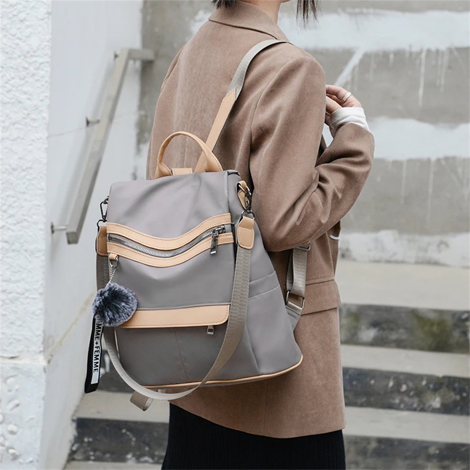 3 In 1 High Quality Anti-theft Backpack Women Waterproof Oxford Shoulder Bags School Bags for Teenager Girls Rucksack Travel Bag