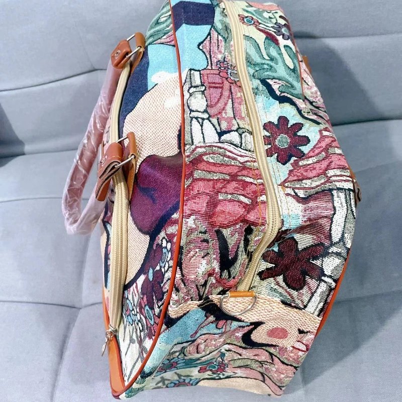 Disney Winnie Bear New Women's Travel Bag Luxury Brand Portable Travel Bag Cartoon Large Capacity High Quality Unisex Handbag