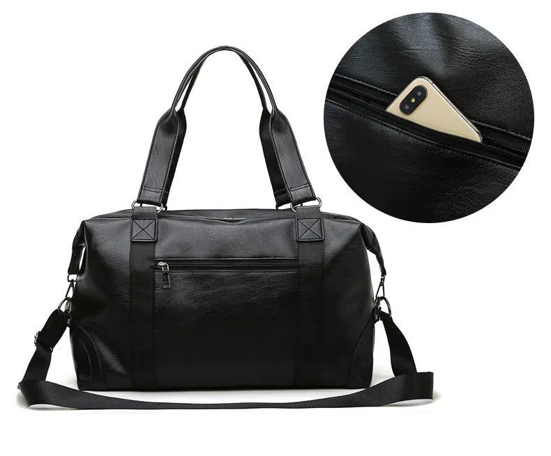 Fashion men Travel Bag Luggage Bag Large Capacity Leather Portable Business handbag crossbody Casual Men's Bag shoulder Trip Bag