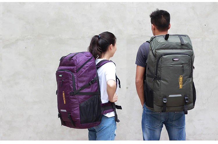 80L 50L Men's Outdoor Backpack Climbing Travel Rucksack Sports Camping Hiking Backpack School Bag Pack For Male Female Women