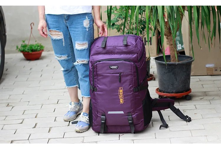 80L 50L Men's Outdoor Backpack Climbing Travel Rucksack Sports Camping Hiking Backpack School Bag Pack For Male Female Women