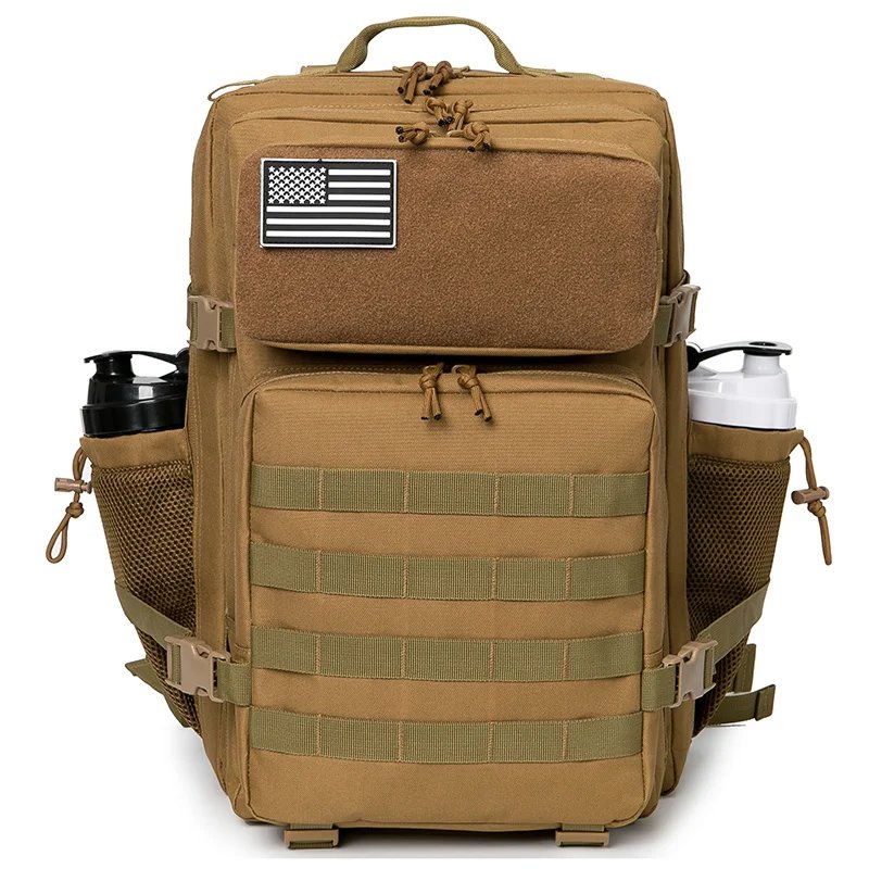 50L Tactical Backpack survival Bag Hunting MOLLE Backpack GYM For Men EDC Outdoor Hiking Rucksack Witch Bottle Holder