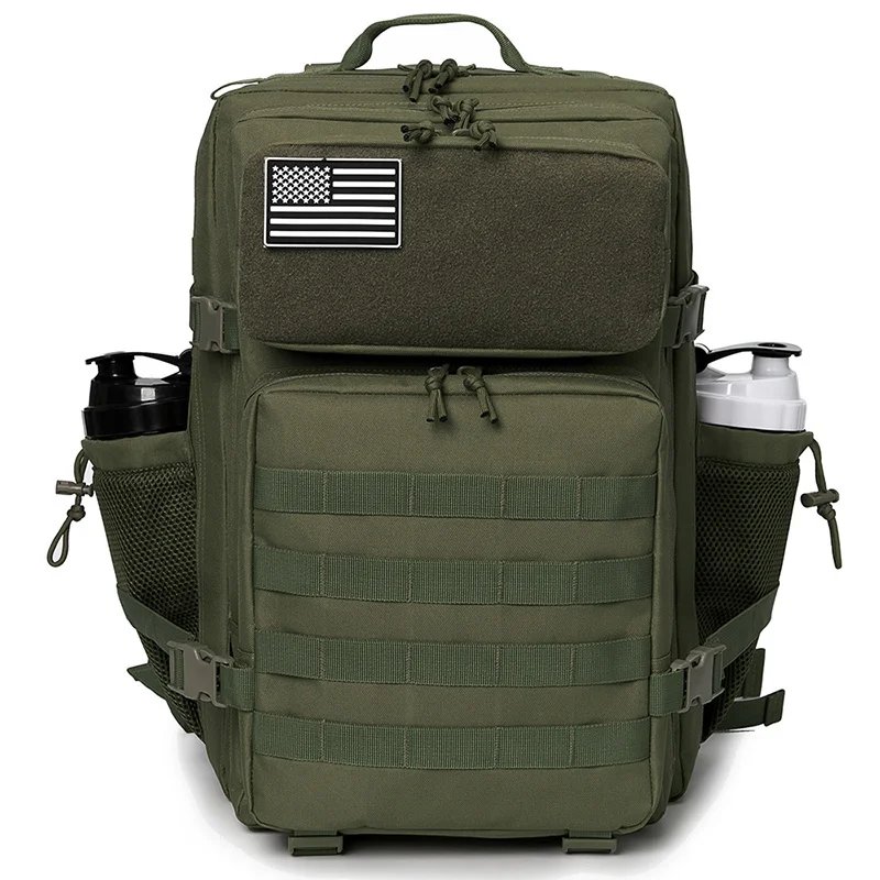 50L Tactical Backpack survival Bag Hunting MOLLE Backpack GYM For Men EDC Outdoor Hiking Rucksack Witch Bottle Holder