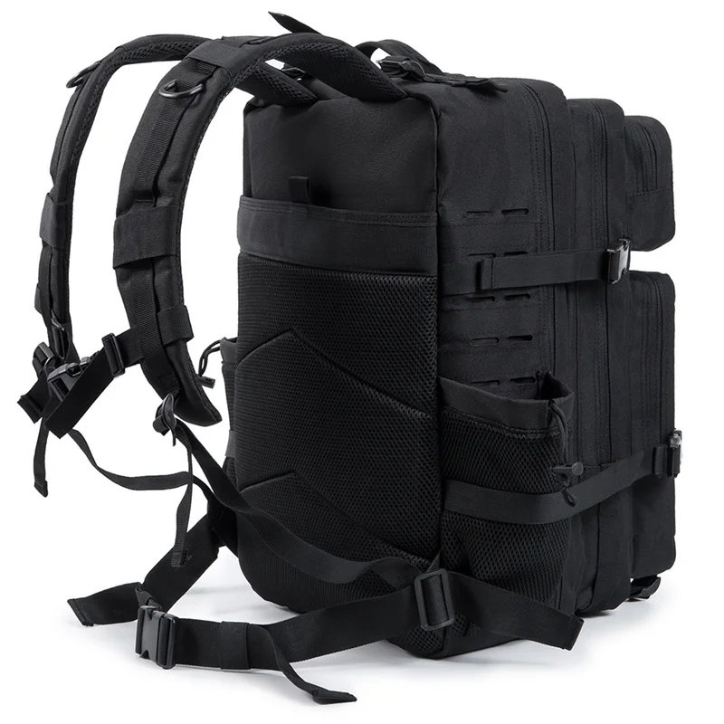 50L Tactical Backpack survival Bag Hunting MOLLE Backpack GYM For Men EDC Outdoor Hiking Rucksack Witch Bottle Holder