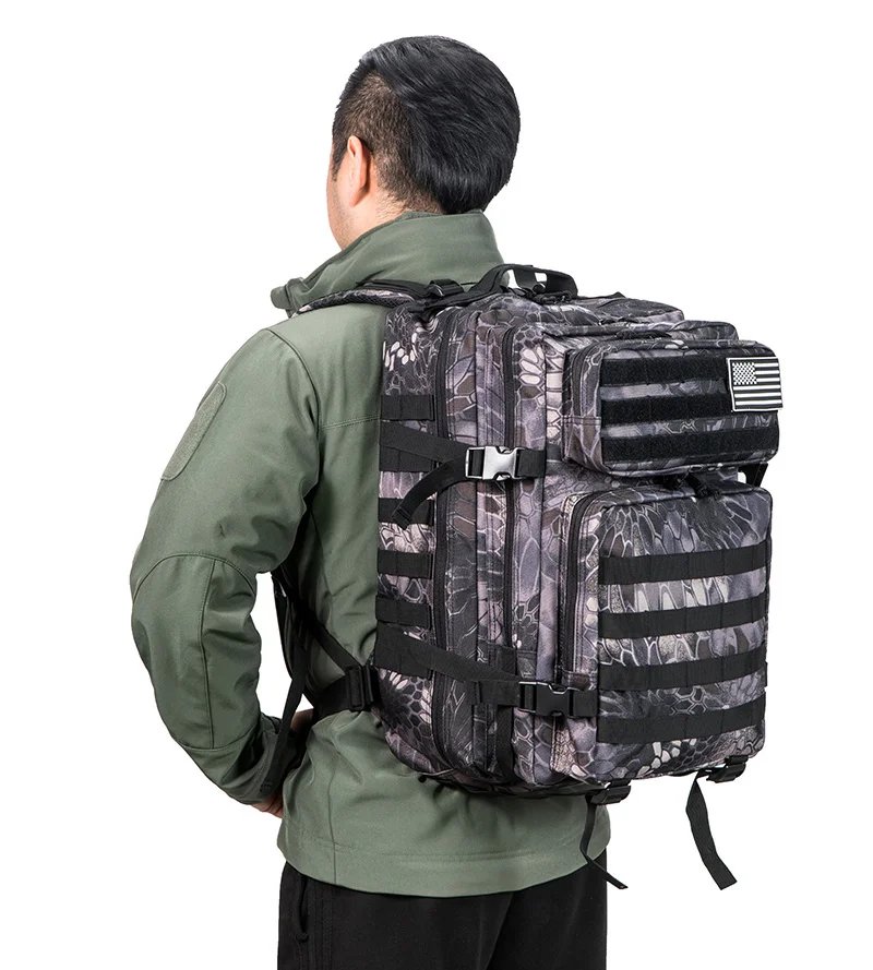 Tactical Backpacks Outdoor 45L Large Capacity Man 3 Days Molle Hking Bags For Outdoor Trekking Camping Backpack