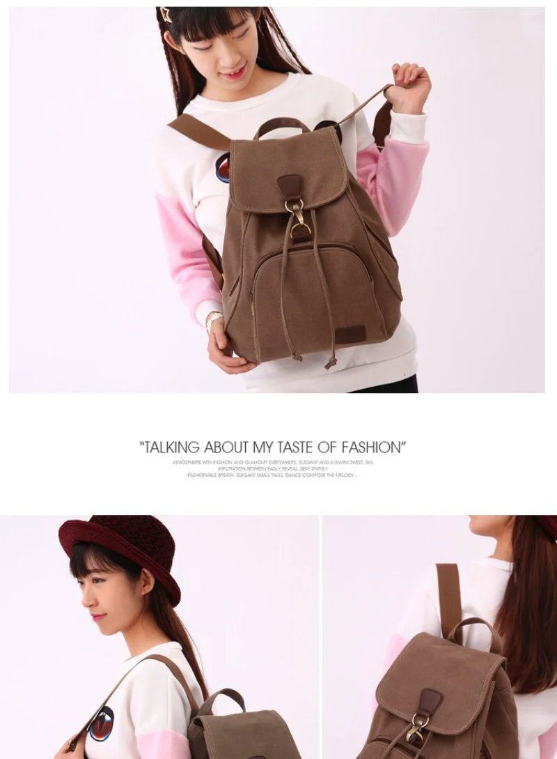 High Capacity Backpacks 2023 New Women's Outdoor Travel Canvas Bag Retro Trendy School Backpack for College Fashion Students