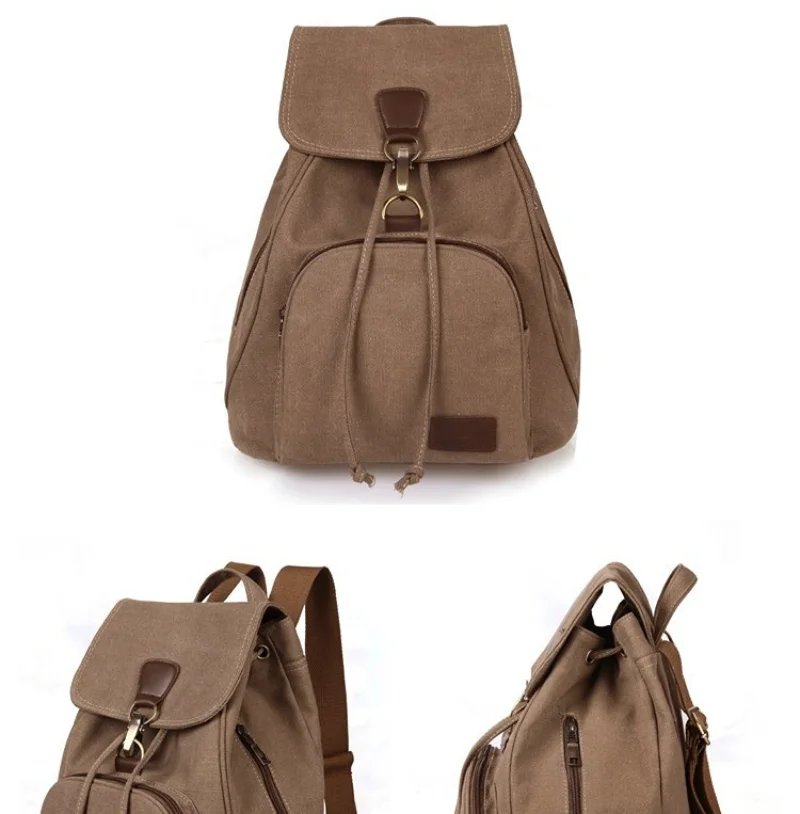 High Capacity Backpacks 2023 New Women's Outdoor Travel Canvas Bag Retro Trendy School Backpack for College Fashion Students