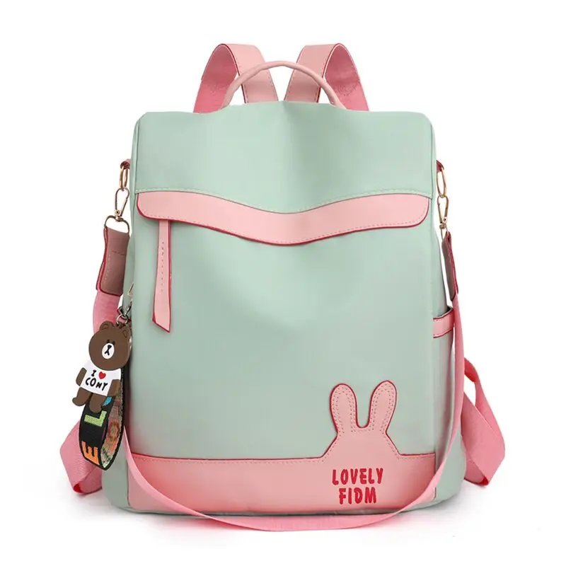 Factory Sale Multifunctional Anti-theft Backpacks Oxford Shoulder Bags for Teenagers Girls Large Capacity Travel School Bag 2021