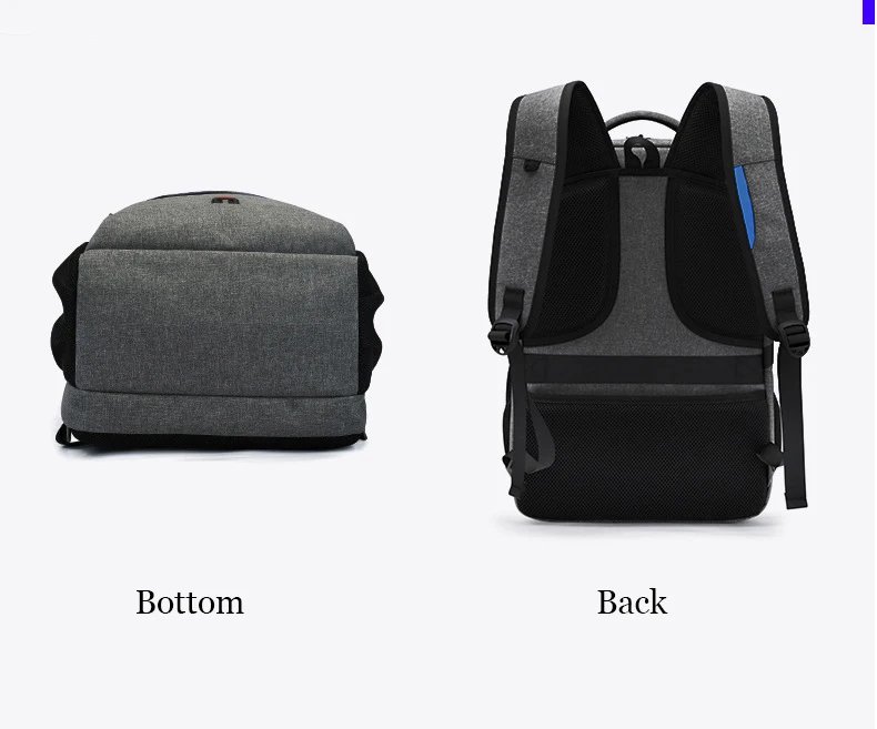 Men's 17.3''Laptop Backpack Large Capacity Travel Backpack Mochila Multifuncion Business Backpack Oxford Wear-resistant Backpack