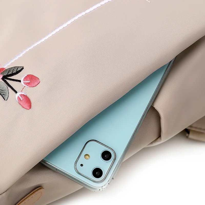 Waterproof Oxford Women Backpack Fashion Anti-theft School Bag Embroidery Designer Female Large Capacity Travel Shoulder Handbag Waterproof Oxford Women Backpack Fashion Anti-theft School Bag Embroidery Designer Female Large Capacity Travel Shoulder Handbag