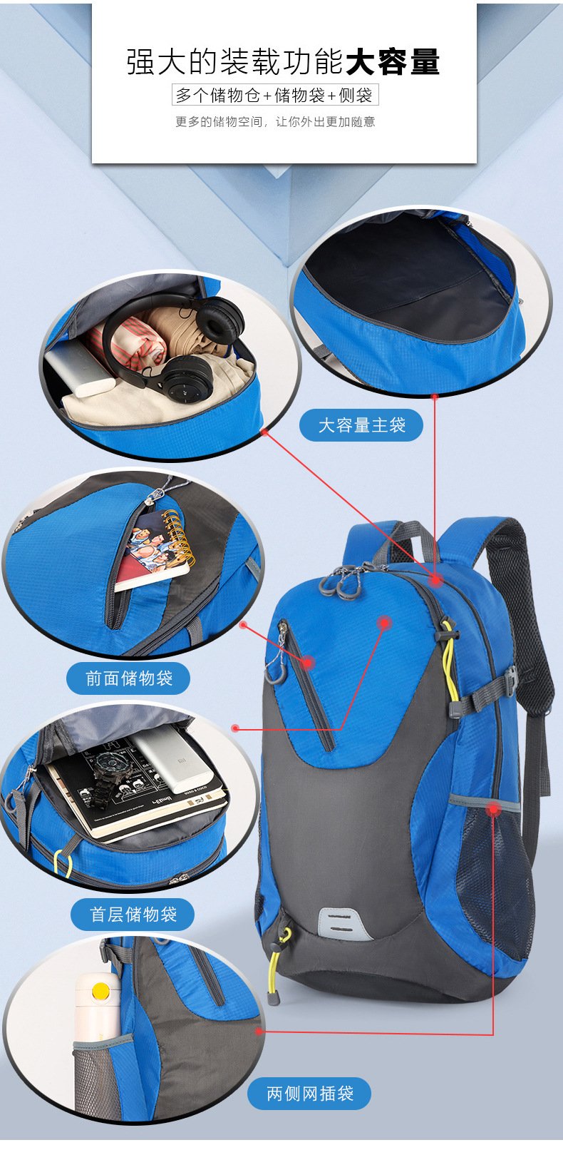 Classic 40L Outdoor Backpack Men Women High Quality Waterproof Travel Backpack Bag for Men Causal Patchwork Sport Backpack Women