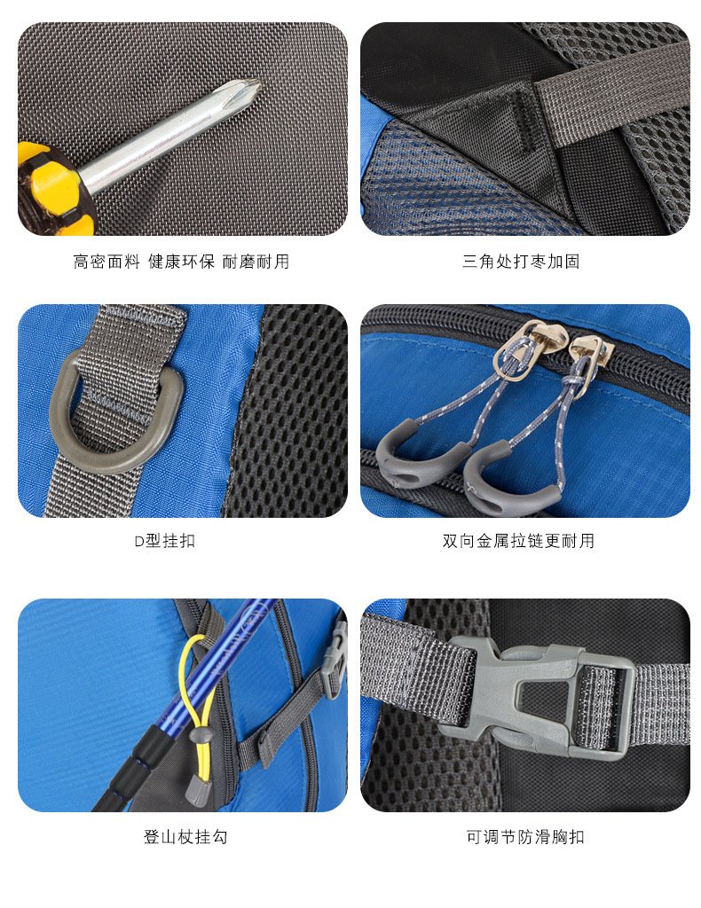 Classic 40L Outdoor Backpack Men Women High Quality Waterproof Travel Backpack Bag for Men Causal Patchwork Sport Backpack Women