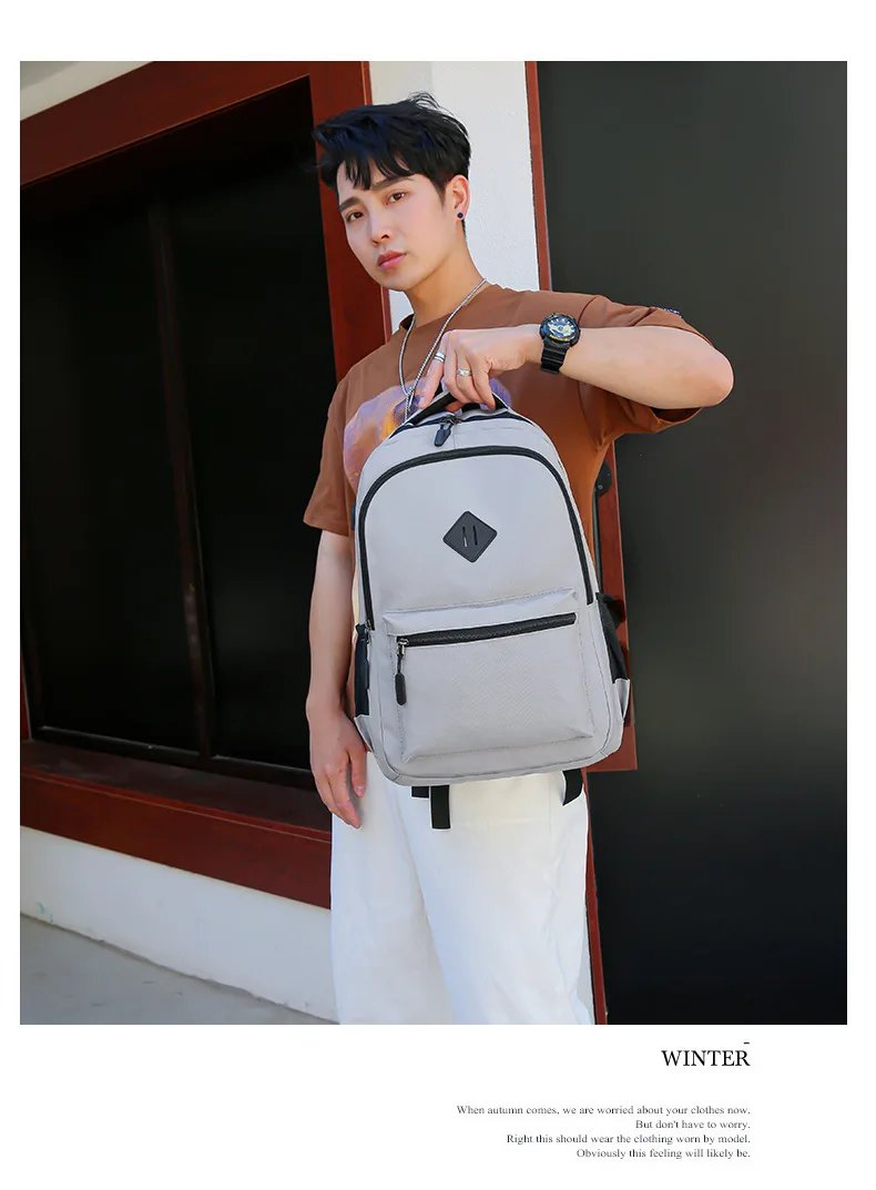 Waterproof  Men Backpack Business Office Back Bags USB Charging 15.6 Inch Laptop Casual School Backpacks Rucksack Male Backpack