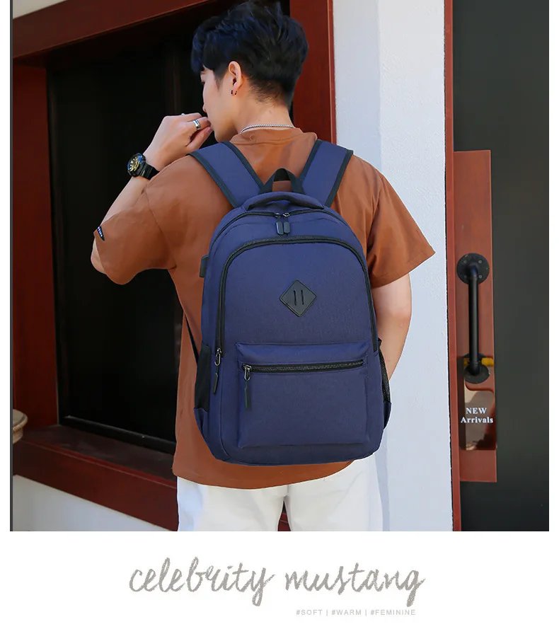 Waterproof  Men Backpack Business Office Back Bags USB Charging 15.6 Inch Laptop Casual School Backpacks Rucksack Male Backpack