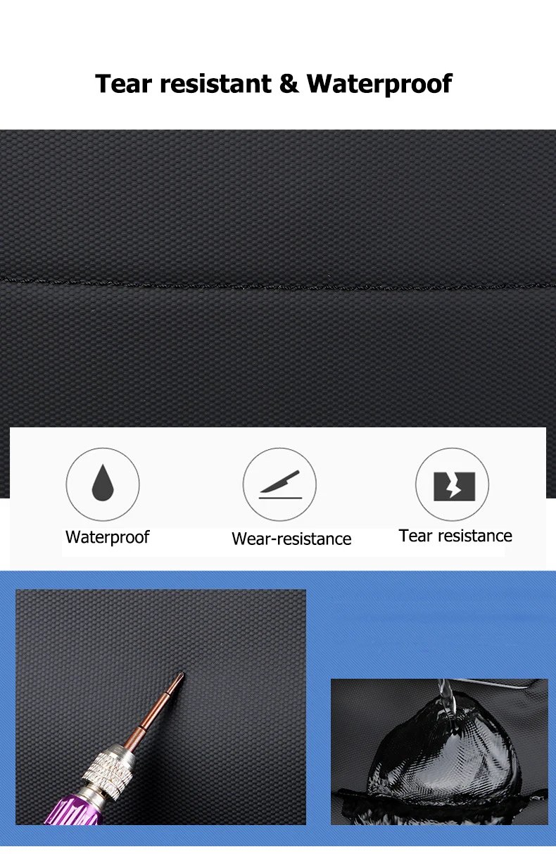 40L Expandable Backpacks USB Charging Port 17 inch Laptop Bag Waterproof Business National Flag Travel Bag