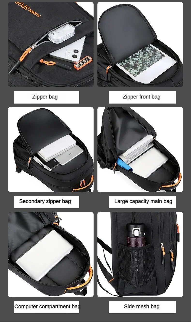 Men's Backpacks Oxford Waterproof Rucksack Business Computer Bag Casual Travel Backpack Senior High School Student Schoolbag Men's Backpacks Oxford Waterproof Rucksack Business Computer Bag Casual Travel Backpack Senior High School Student Schoolbag