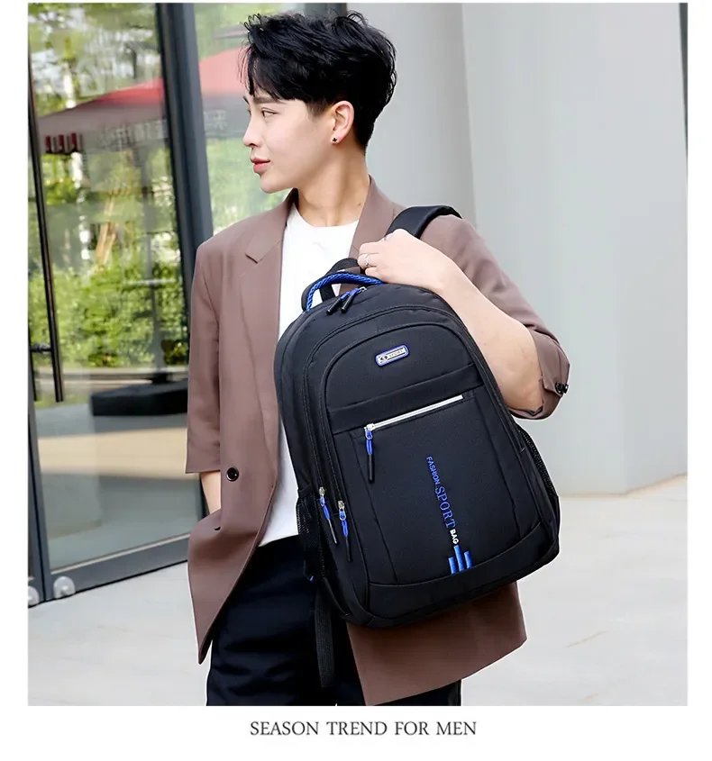 Men's Backpacks Oxford Waterproof Rucksack Business Computer Bag Casual Travel Backpack Senior High School Student Schoolbag Men's Backpacks Oxford Waterproof Rucksack Business Computer Bag Casual Travel Backpack Senior High School Student Schoolbag